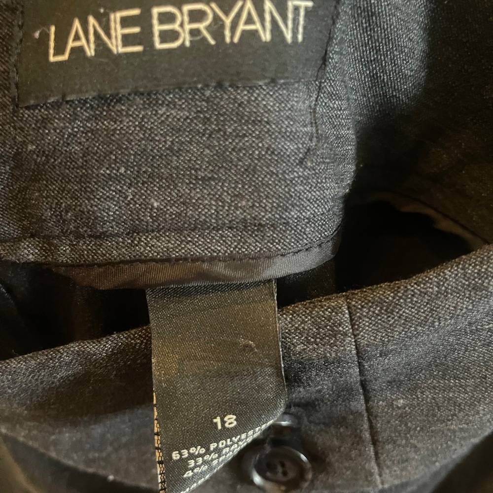 VINTAGE Hard to find Lane Bryant 2 piece Dark Gray Maxi Skirt Suit 18 - Picture 12 of 15
